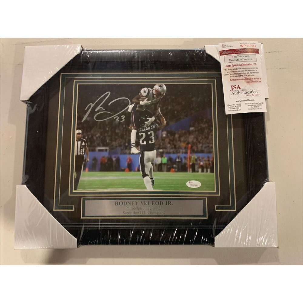 Rodney McLeod Jr autograph signed Eagles Super Bowl LII 8x10 photo framed JSA